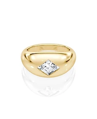 Dome Band 14K Yellow Gold, .75ctw Lozenge Lab Grown Diamond