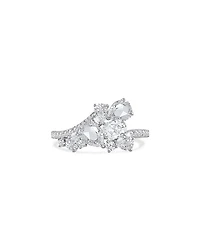 Diamond Scatter Ring in 18K White Gold, 1.65 tcw