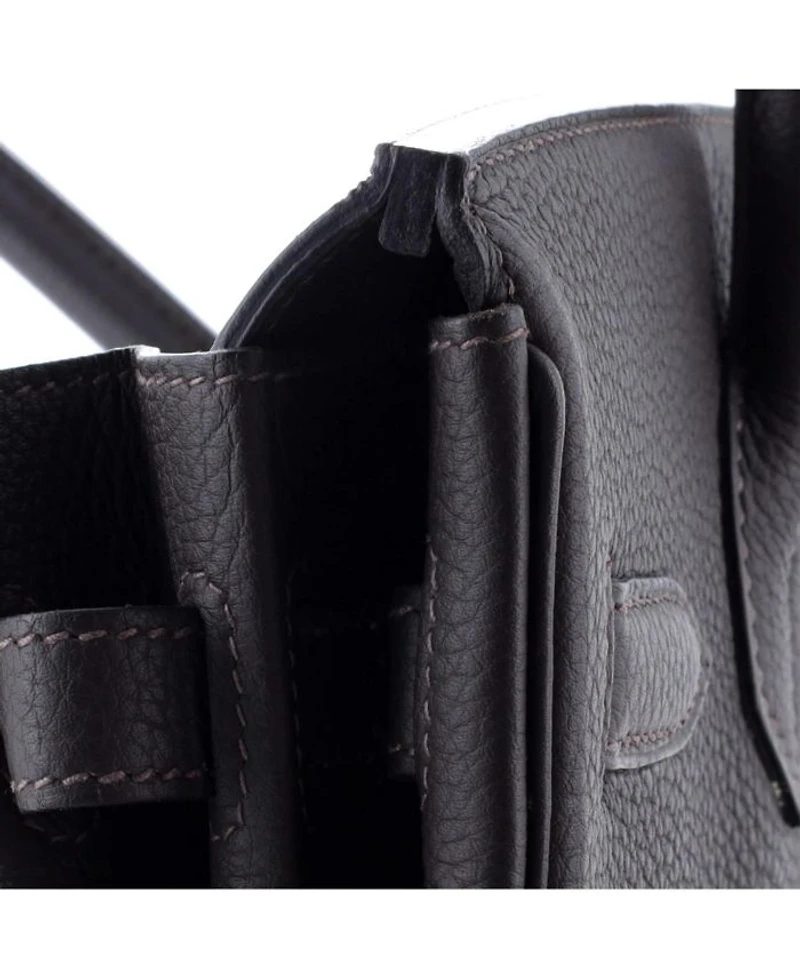 Birkin 30 Handbag Brown Togo with Palladium Hardware