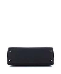 Kelly Handbag Black Togo with Palladium Hardware
