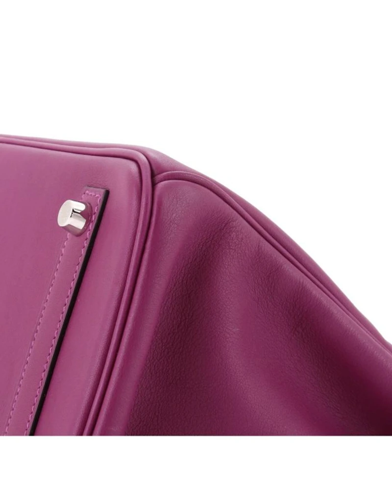 Birkin 30 Handbag Purple Swift with Palladium Hardware
