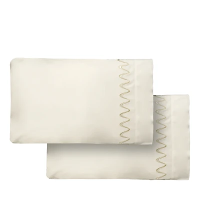 Dea Palm Beach Pelago Embroidery Pillowcase Pair, King