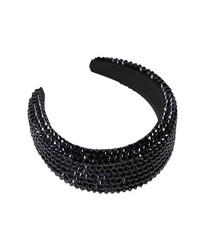 Girls' Colored Rhinestone Puff Headband - Kid