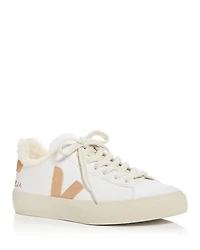 Veja Women's Campo Faux Shearling Lining Low Top Sneakers