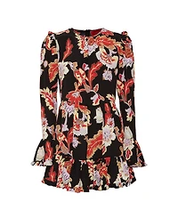 Short Visconti Dress Crepe De Chine