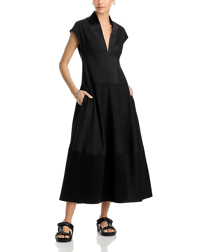 Co V Neck Bubble Dress