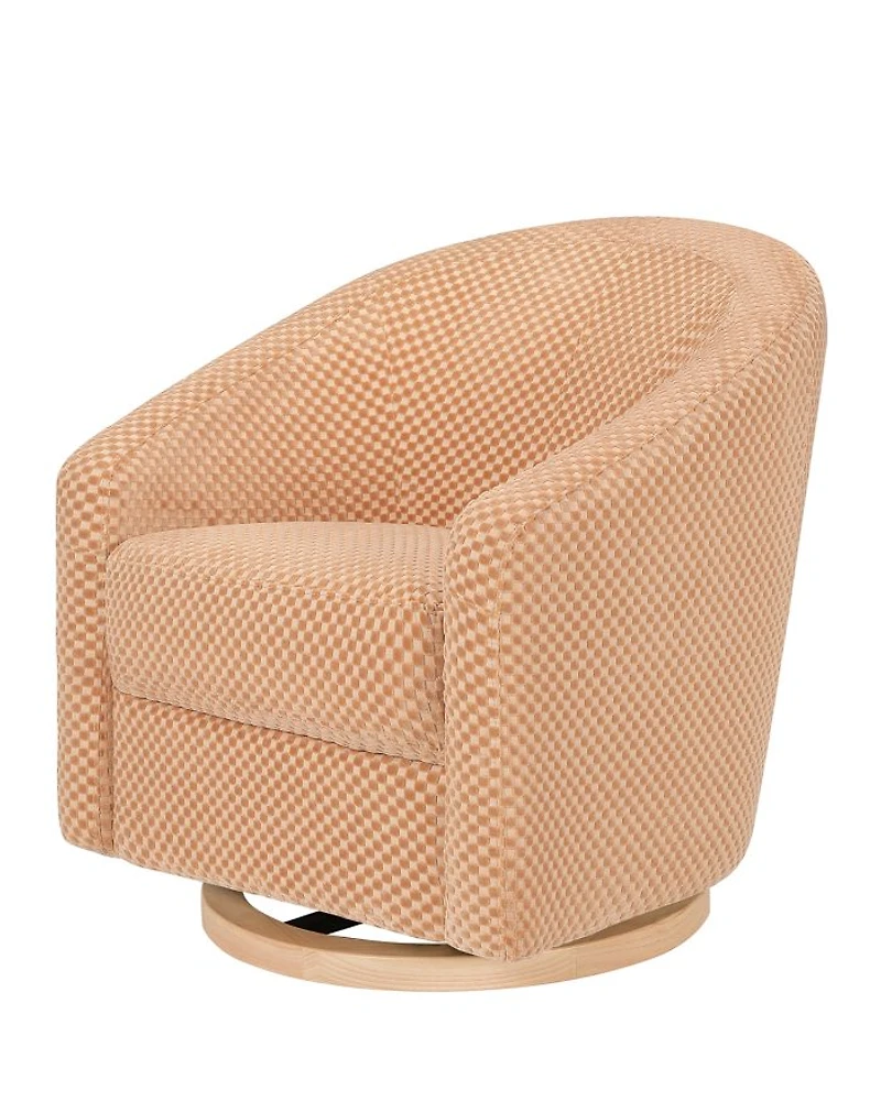 Madison Swivel Glider Velvet Checker