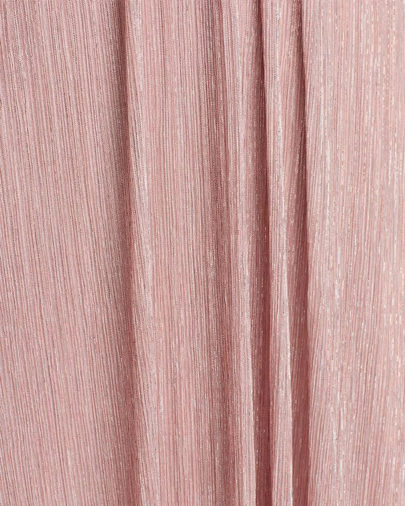 Shimmering Cutout Halter Gown
