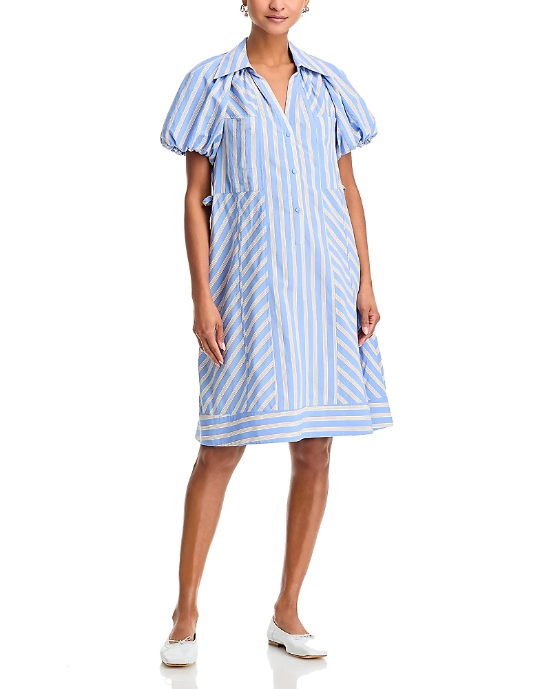 3.1 Phillip Lim Puff Sleeve Short Shirt Dress