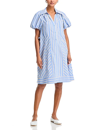 3.1 Phillip Lim Puff Sleeve Short Shirt Dress