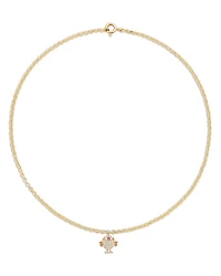 Petit Poison OJ Ruby & Gray Diamond Fish Pendant Necklace in 18K Yellow Gold, 14.76"