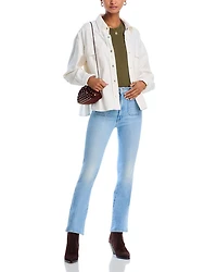 Hustler Patch Pocket High Rise Ankle Jeans Tune Out