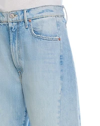 The Full Pipe Flood High Rise Barrel Jeans Back Pedal