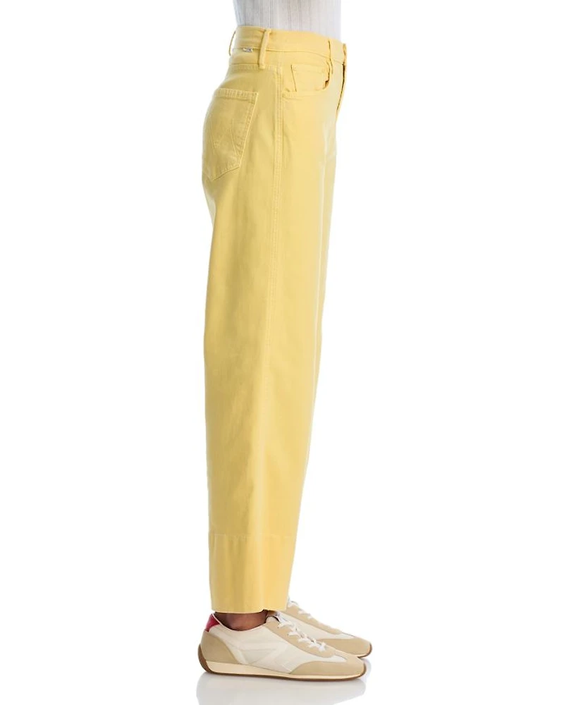 The Maven High Rise Wide Hem Ankle Jeans Chalk It Up