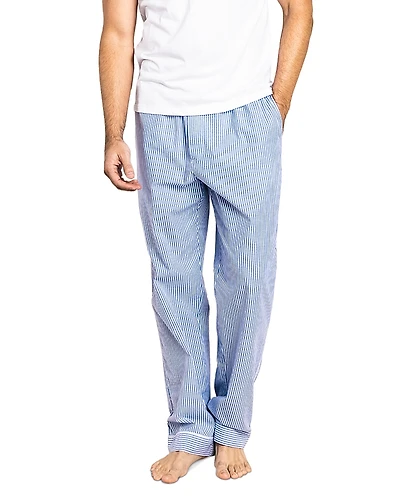 Petite Plume Cotton Twill Stripe Pajama Pants