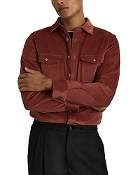 Reiss Regular Fit Button Front Corduroy Shirt