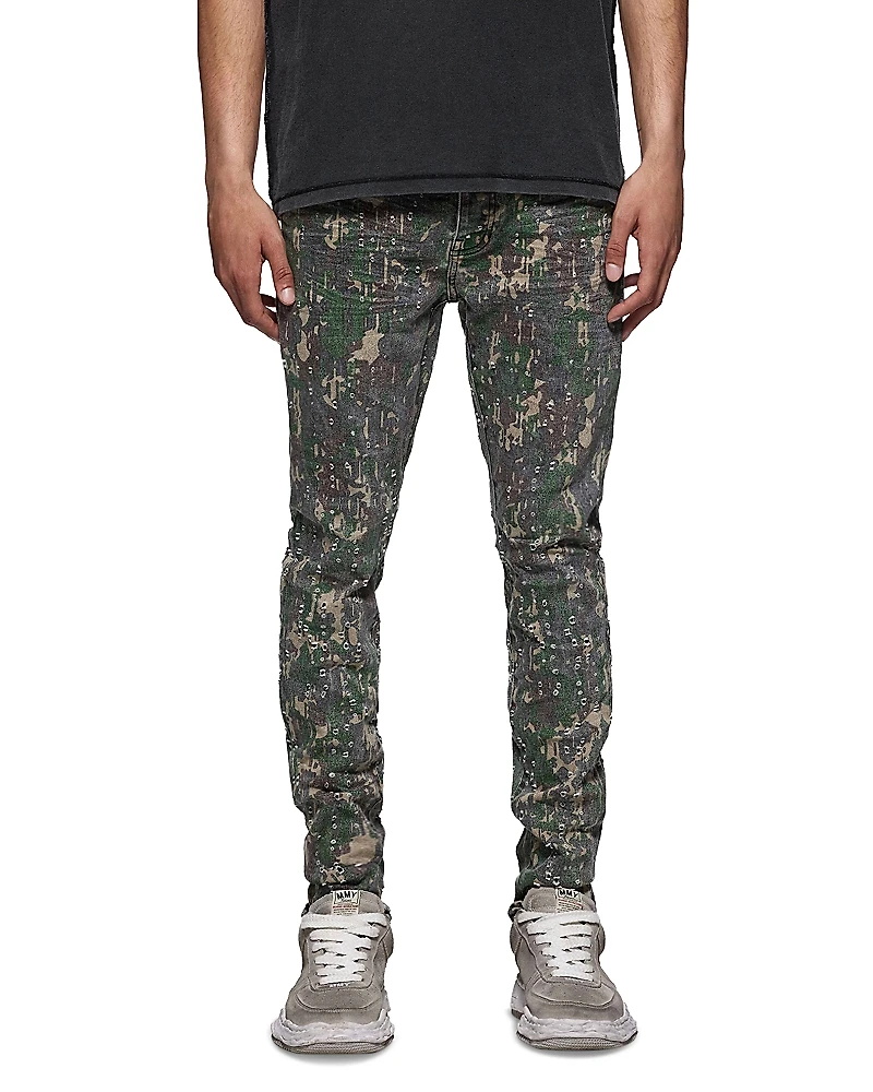 Purple Brand Militaire Buckshot Skinny Jeans