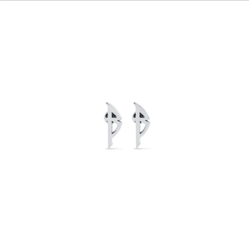 Typo Metal Earrings