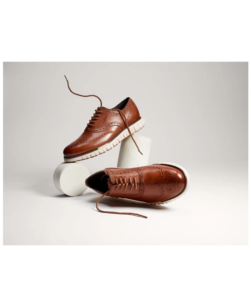 Men's ZERØGRAND Remastered Lace Up Wingtip Oxford Dress Shoes