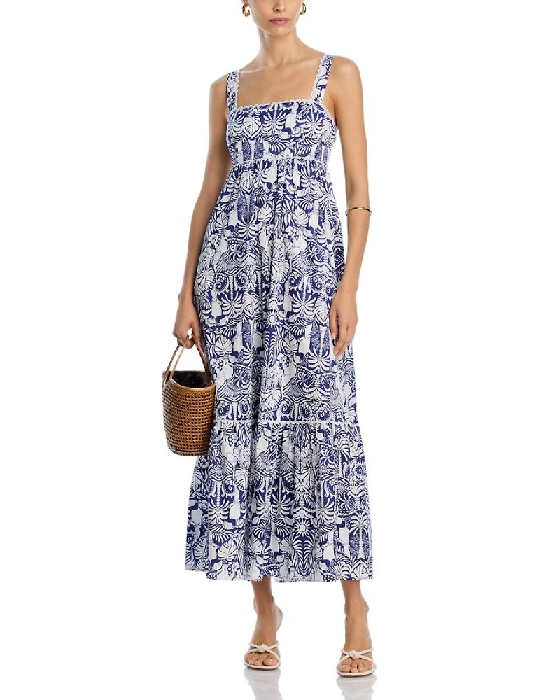 Palm Print Maxi Dress - Exclusive