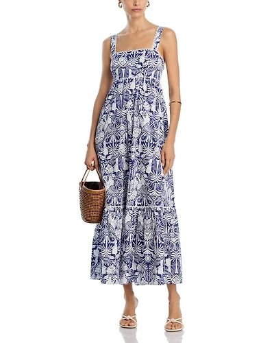 Palm Print Maxi Dress - Exclusive