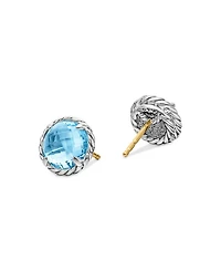 Châtelaine Earrings with Blue Topaz