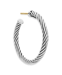 Cable Hoop Earrings