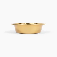 Large Smoke Bronze Double Bowl Pet Feeder, 2 Quart Bowls