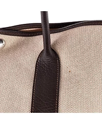 Garden Party Tote Toile and Leather