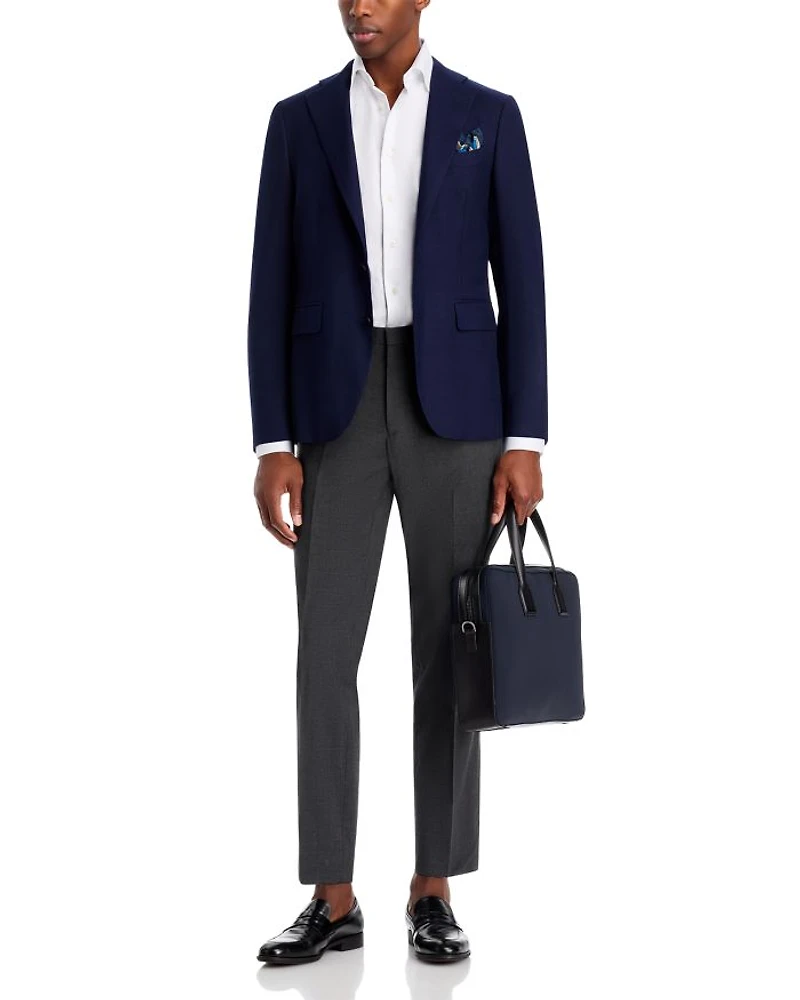 Capri Textured Solid Slim Fit Sport Coat