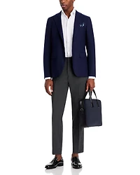 Capri Textured Solid Slim Fit Sport Coat