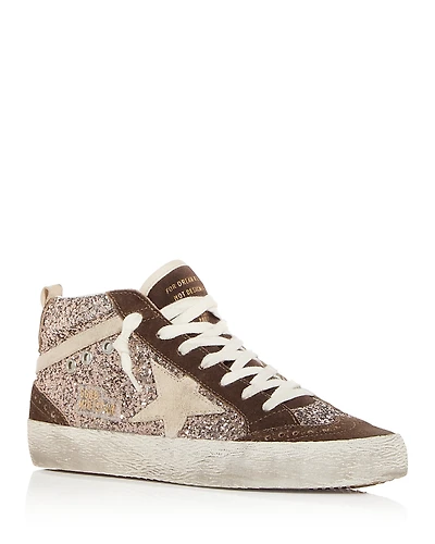 Golden Goose Unisex Mid Star Embellished Top Sneakers