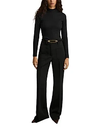 Polly Ribbed Roll Neck Top