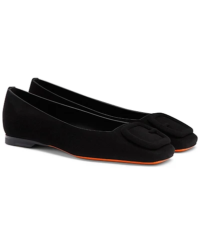 Santoni Women's Maya Suede Ballet Flat