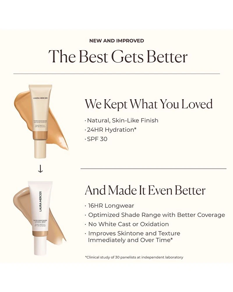 Long-Wear Tinted Moisturizer Natural Dewy SPF 30 with Hyaluronic Acid