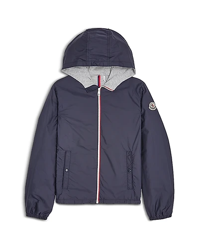 Moncler Boys' Urville Hooded Rain Jacket - Big Kid