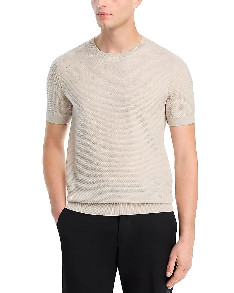 Emporio Armani Wool Jacquard Tee