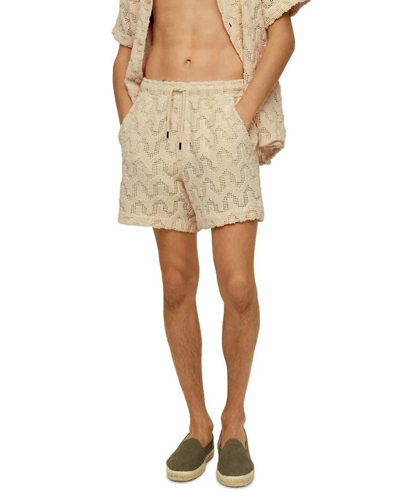 Atlas Crochet Drawstring 5.5" Shorts