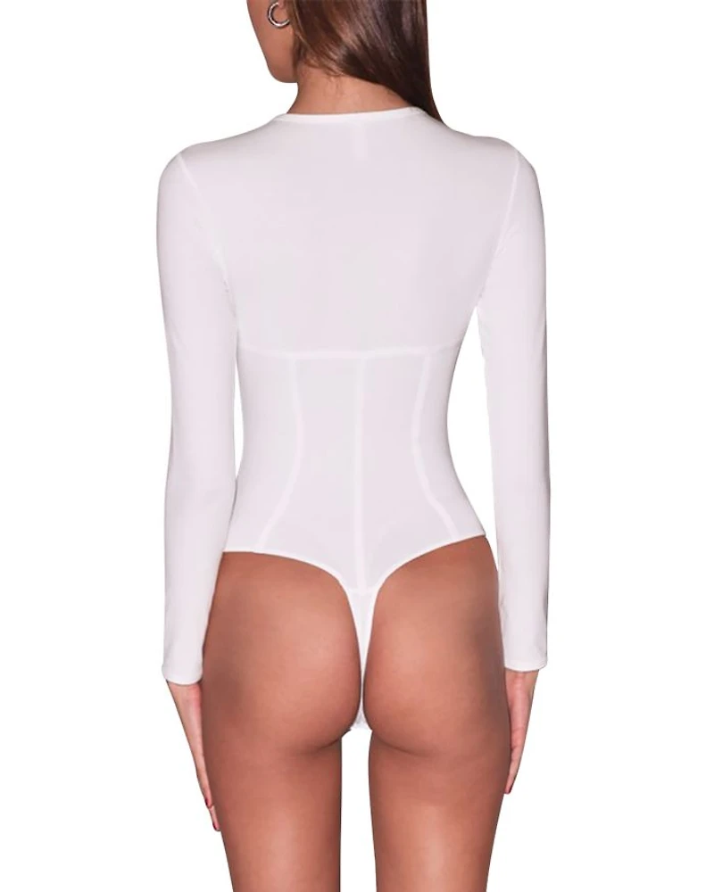 Long Sleeve Corset Bodysuit