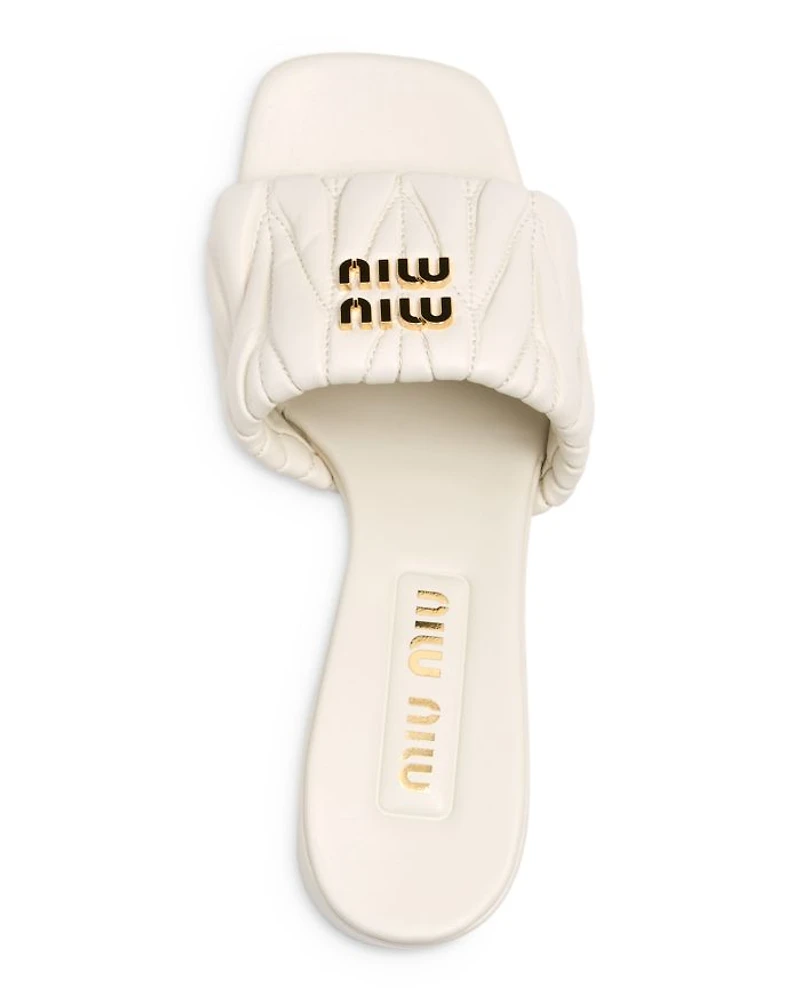 Women's Quilted Slide Sandals