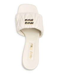 Women's Quilted Slide Sandals
