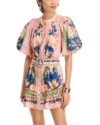 The Dream Garden Pink Mini Dress
