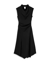 Harlan Twill Jersey Midi Dress
