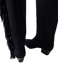 Women's Fringed Suede Cowboy Boots