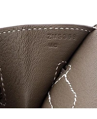 Pre-Owned HERMES Pre-Owned Hermes Birkin 30 Handbag Grey Epsom with Palladium Hardware