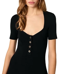 Rib Knit Short Dress