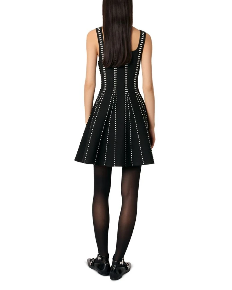 Short Jacquard Knit Dress