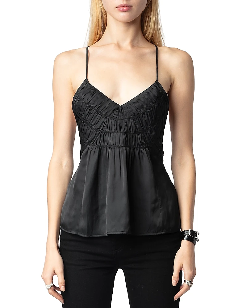 Zadig & Voltaire Cayonne Satin Top