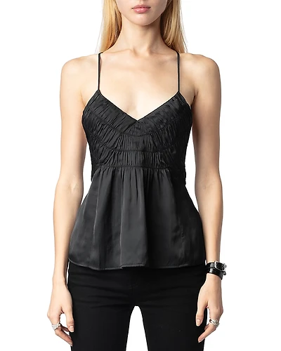 Zadig & Voltaire Cayonne Satin Top