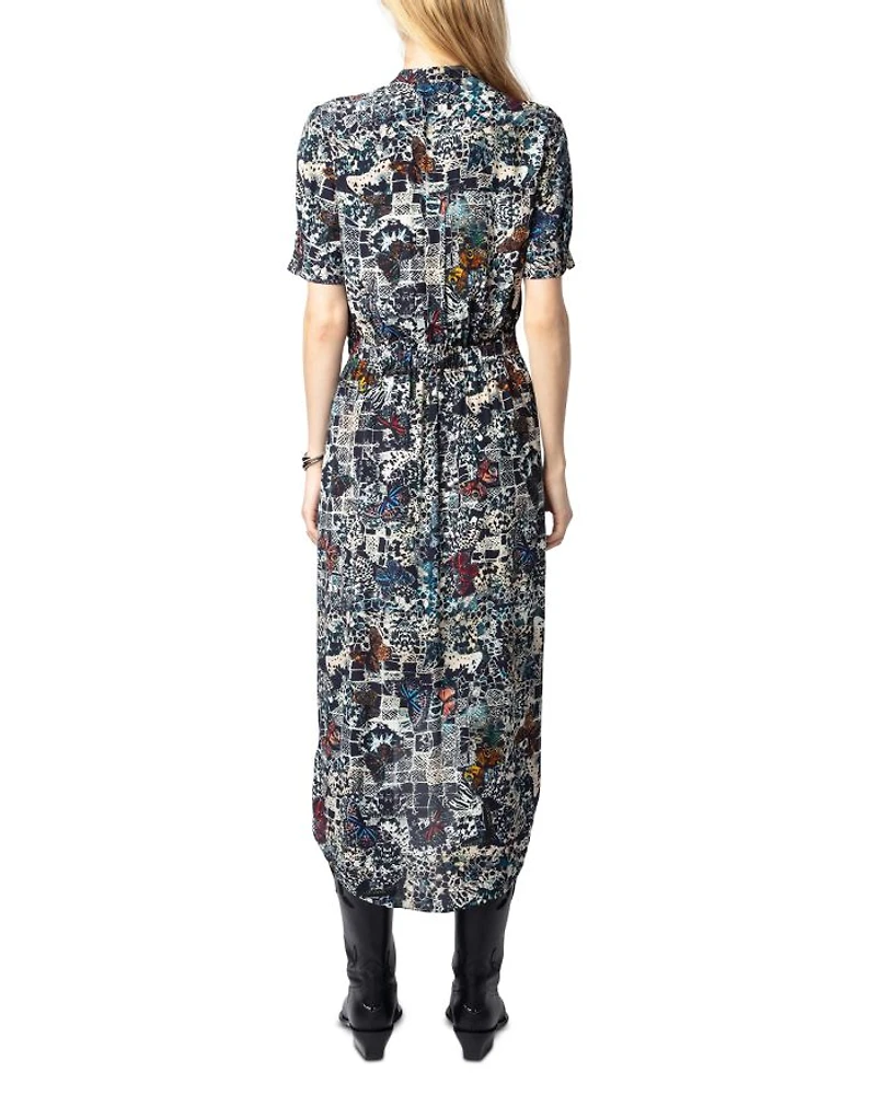 Rimaz Soft Butterfly Print Dress